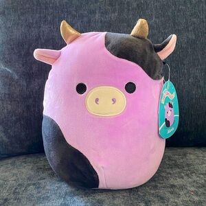 🐄 Squishmallows Alexie Purple And Black Cow HTF Kellytoy 8” Plush BNWT